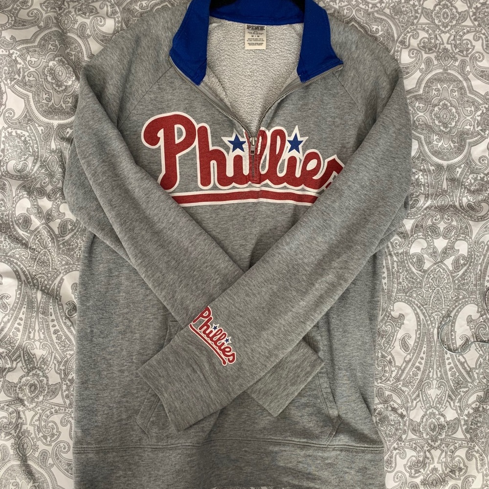 M PINK Phillies 3/4 Zip-up